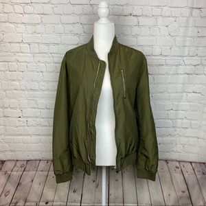 H&M Green Bomber Jacket